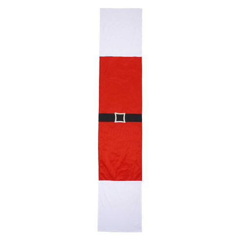 Christmas Red and White Velvet Table Runner - Uncommongifts.in